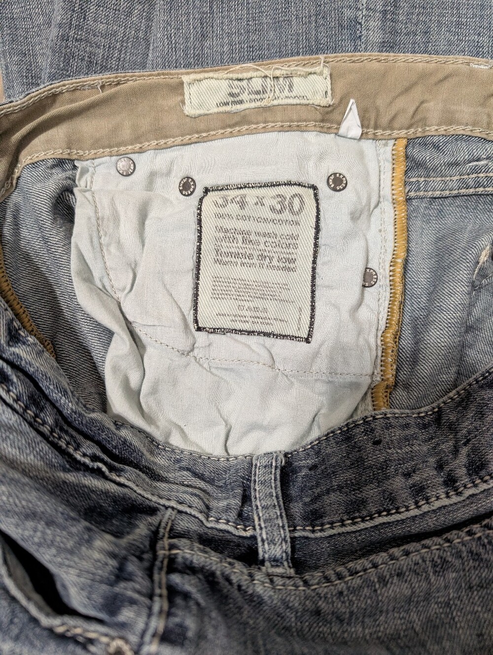 Bundle Of 2 Men's Express Jeans•Loose Stretch & Slim•Low Rise/Boot Cut•34x30👖👖 - Picture 9 of 15